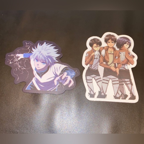 (4) Decal Stickers 1. Naruto 2. HunterxHunter 3. Attackontitans 4.jujutsu kaisen - Picture 3 of 4